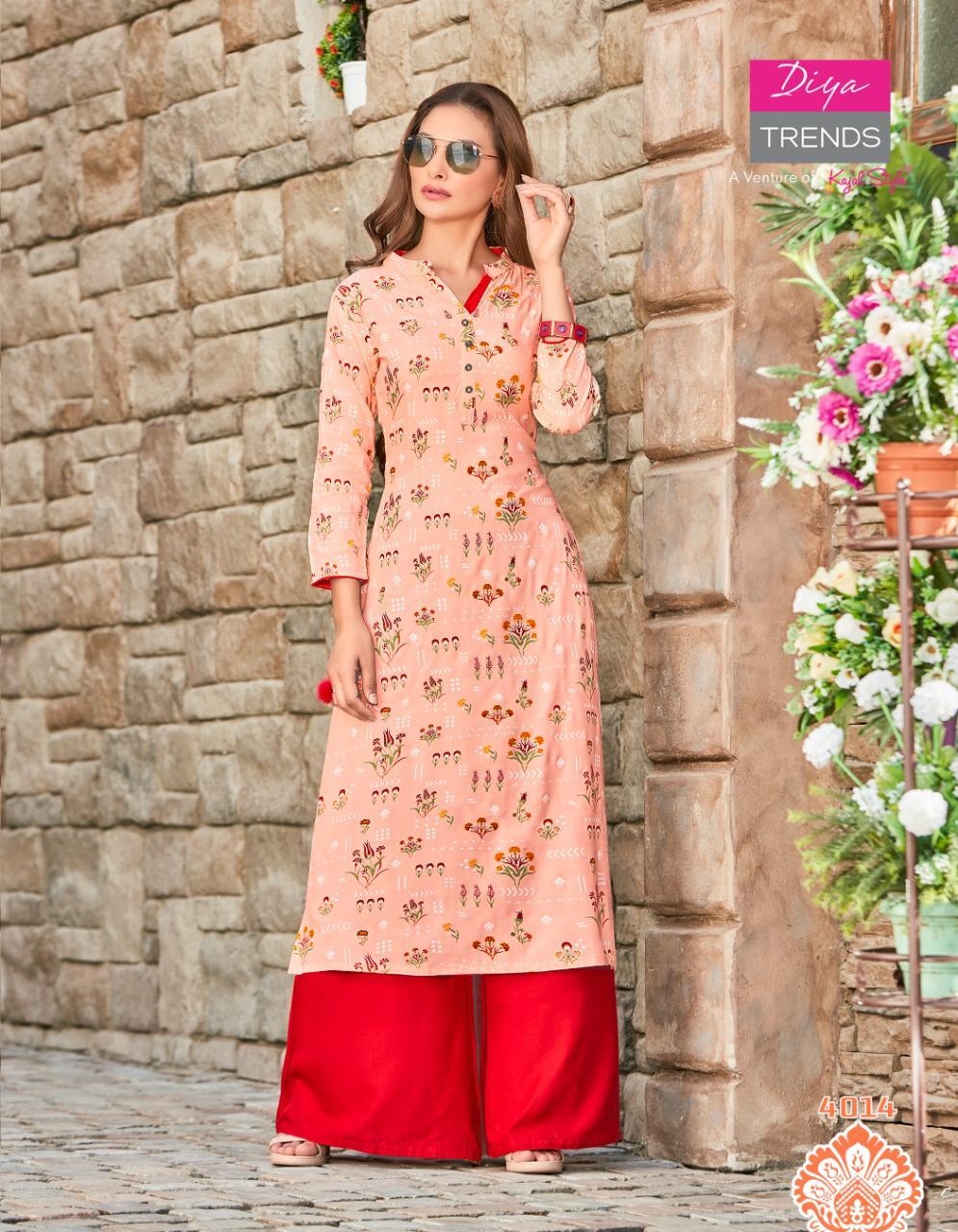 Garden City Vol 4 Rayon Printed Kurtis Catalogue