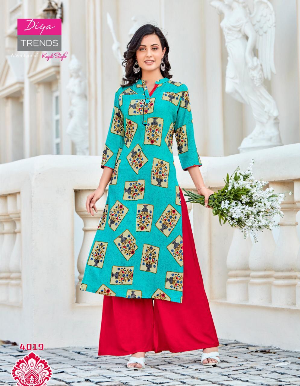 Garden City Vol 4 Rayon Printed Kurtis Catalogue