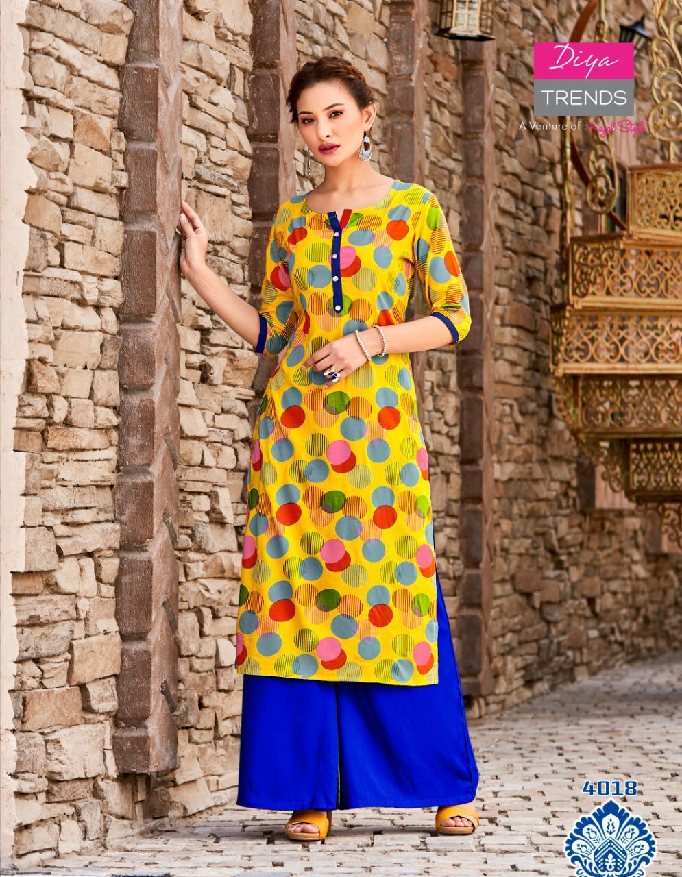Garden City Vol 4 Rayon Printed Kurtis Catalogue