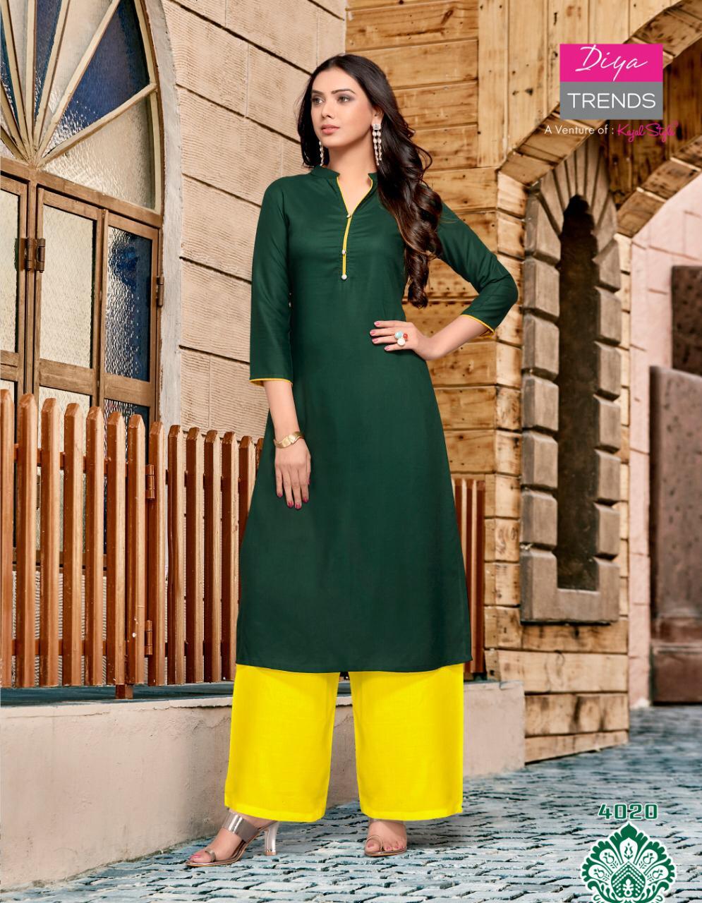 Garden City Vol 4 Rayon Printed Kurtis Catalogue