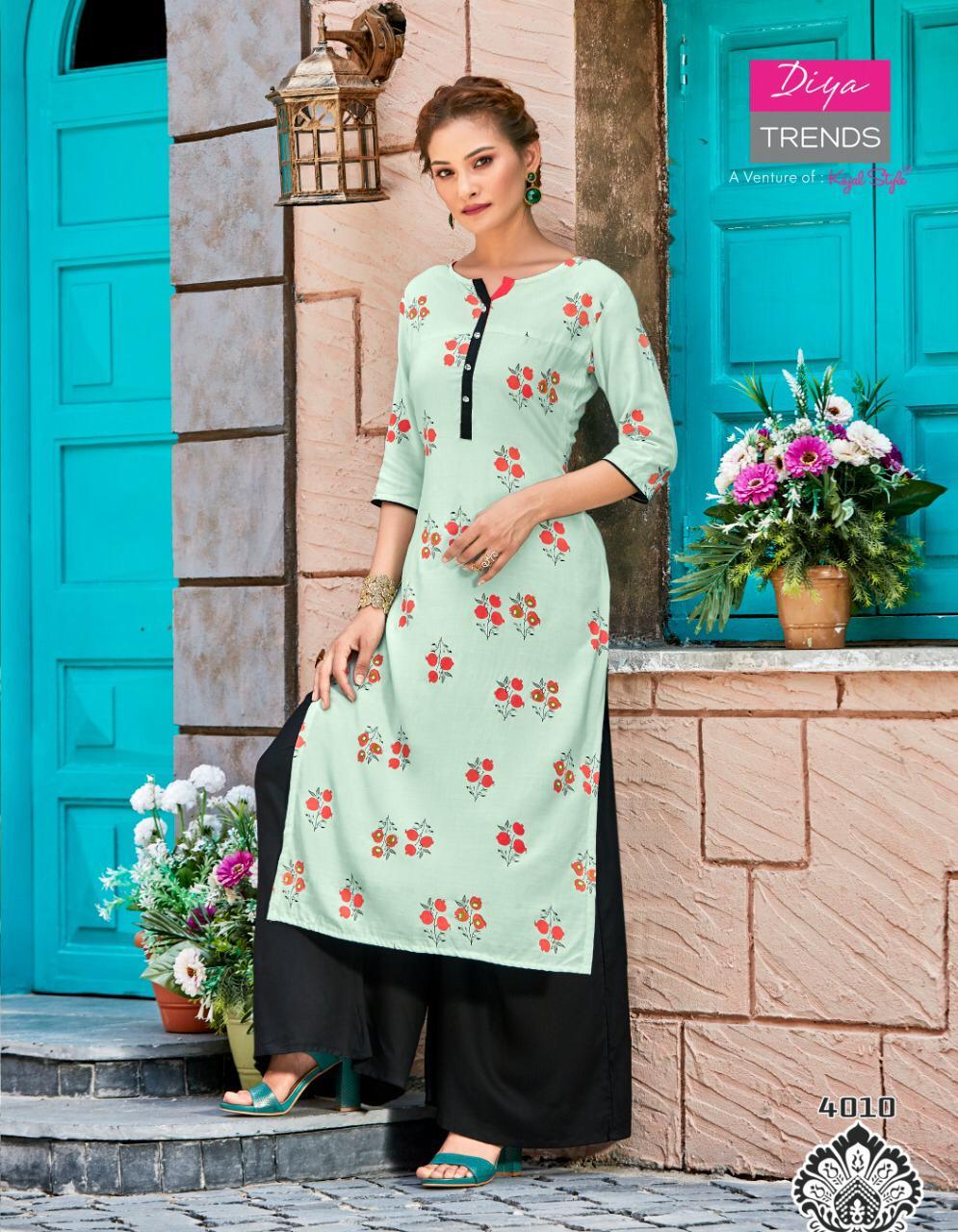 Garden City Vol 4 Rayon Printed Kurtis Catalogue