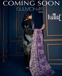Gulmohar Vol 8 By Ishaal Prints Designer Dress Materials Catalogue