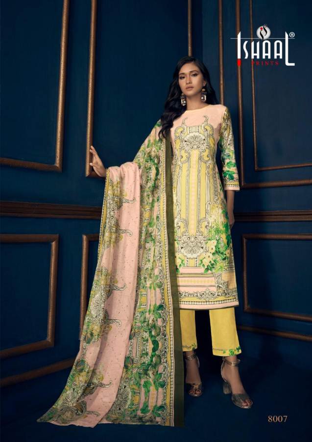 Gulmohar Vol 8 By Ishaal Prints Designer Dress Materials Catalogue