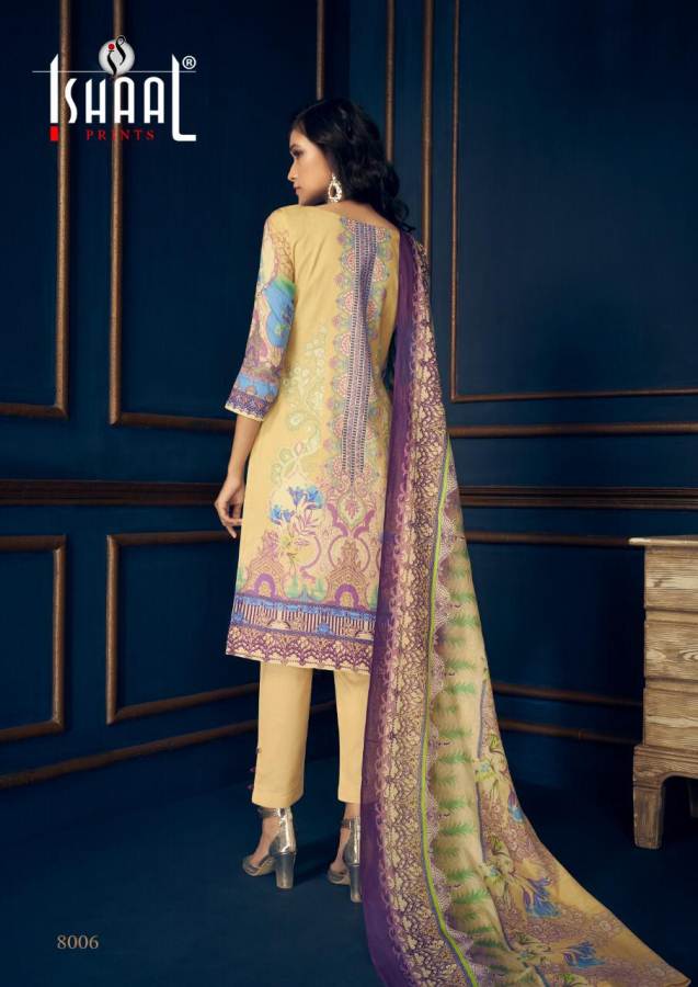 Gulmohar Vol 8 By Ishaal Prints Designer Dress Materials Catalogue