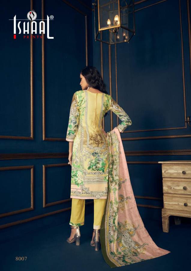 Gulmohar Vol 8 By Ishaal Prints Designer Dress Materials Catalogue