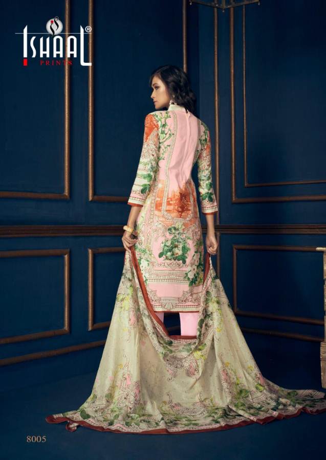 Gulmohar Vol 8 By Ishaal Prints Designer Dress Materials Catalogue