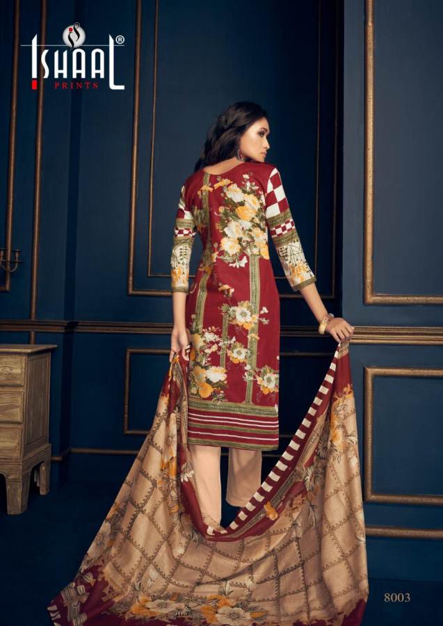 Gulmohar Vol 8 By Ishaal Prints Designer Dress Materials Catalogue