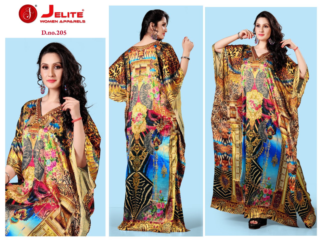 Kaftans Vol 2 By Jelite Long Kurtis Catalogue