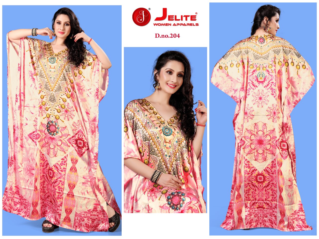 Kaftans Vol 2 By Jelite Long Kurtis Catalogue