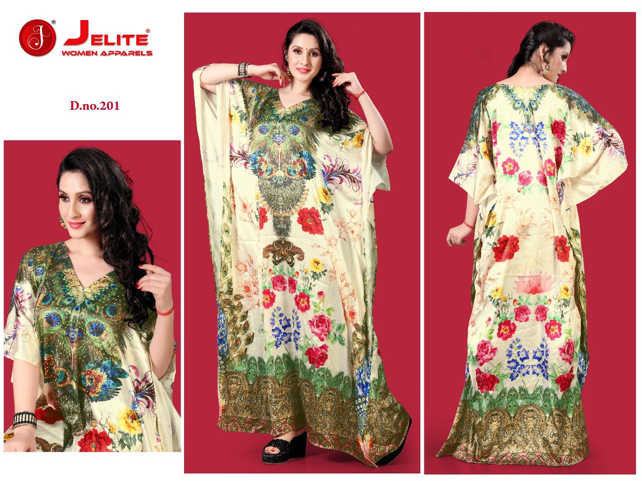 Kaftans Vol 2 By Jelite Long Kurtis Catalogue