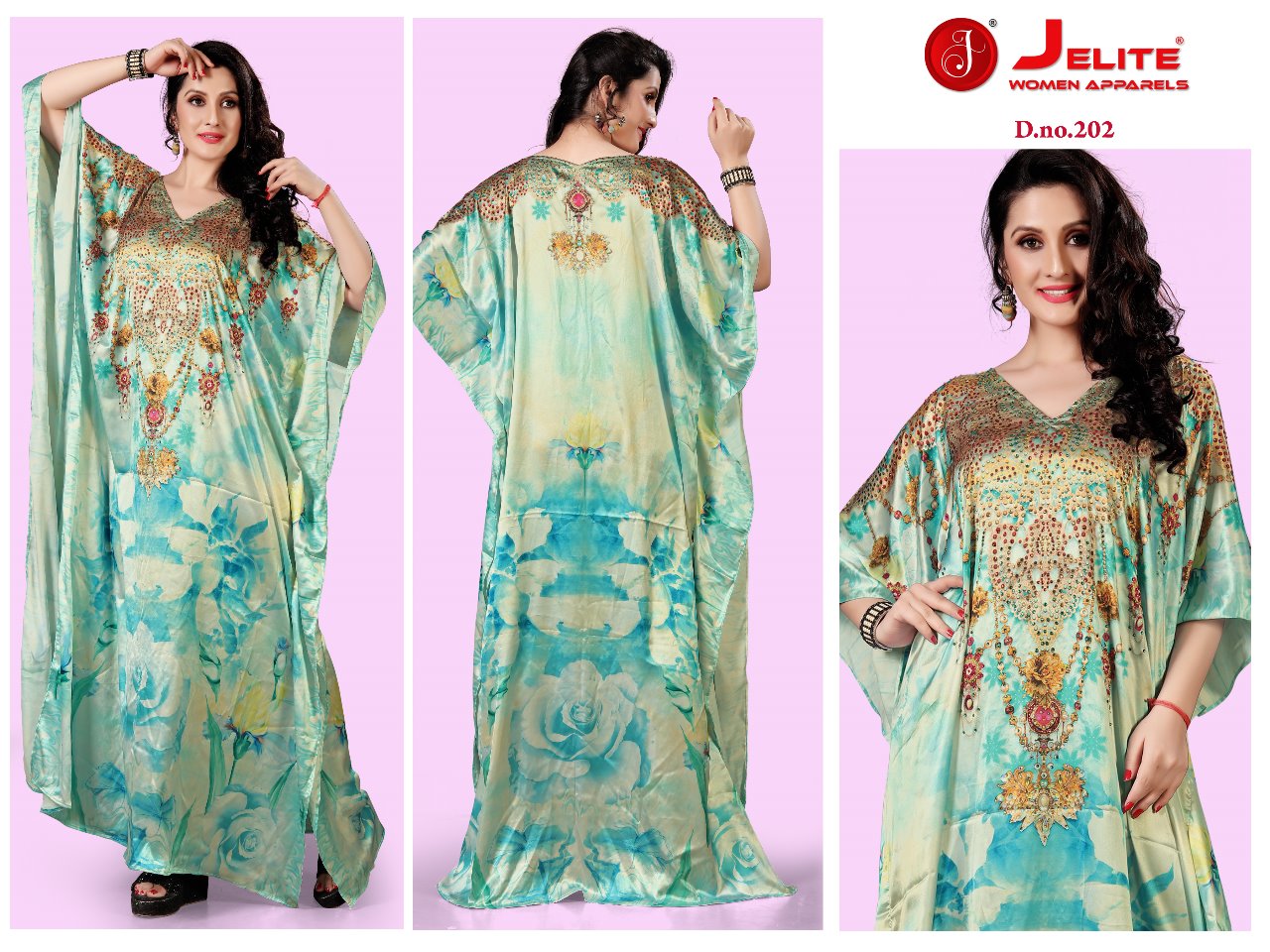 Kaftans Vol 2 By Jelite Long Kurtis Catalogue
