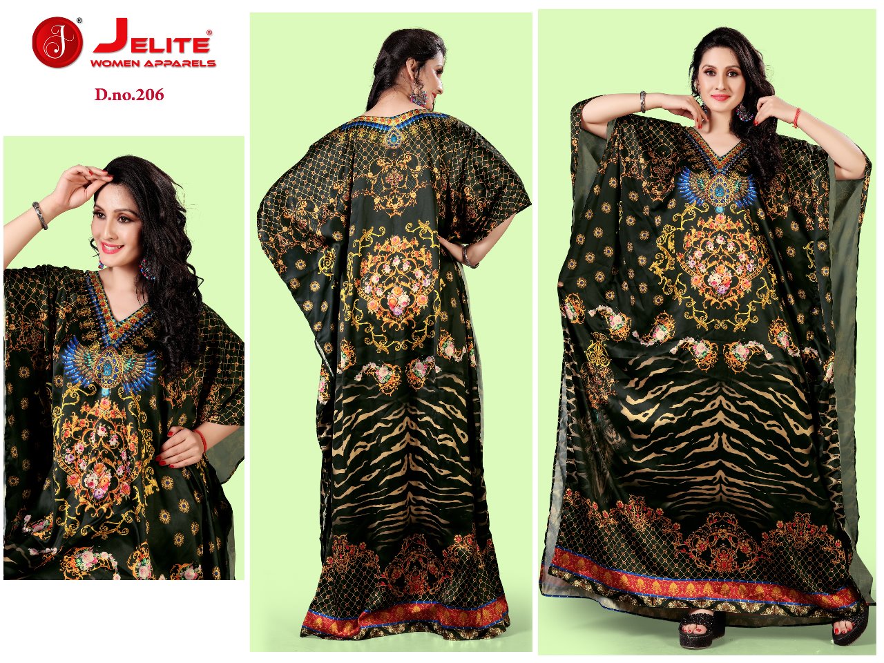 Kaftans Vol 2 By Jelite Long Kurtis Catalogue