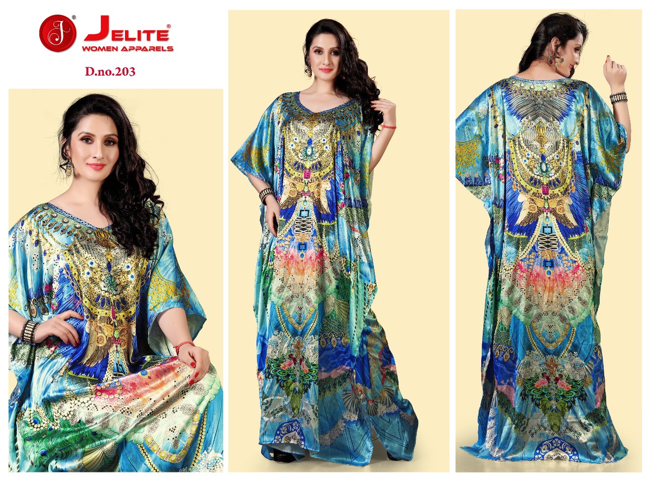 Kaftans Vol 2 By Jelite Long Kurtis Catalogue