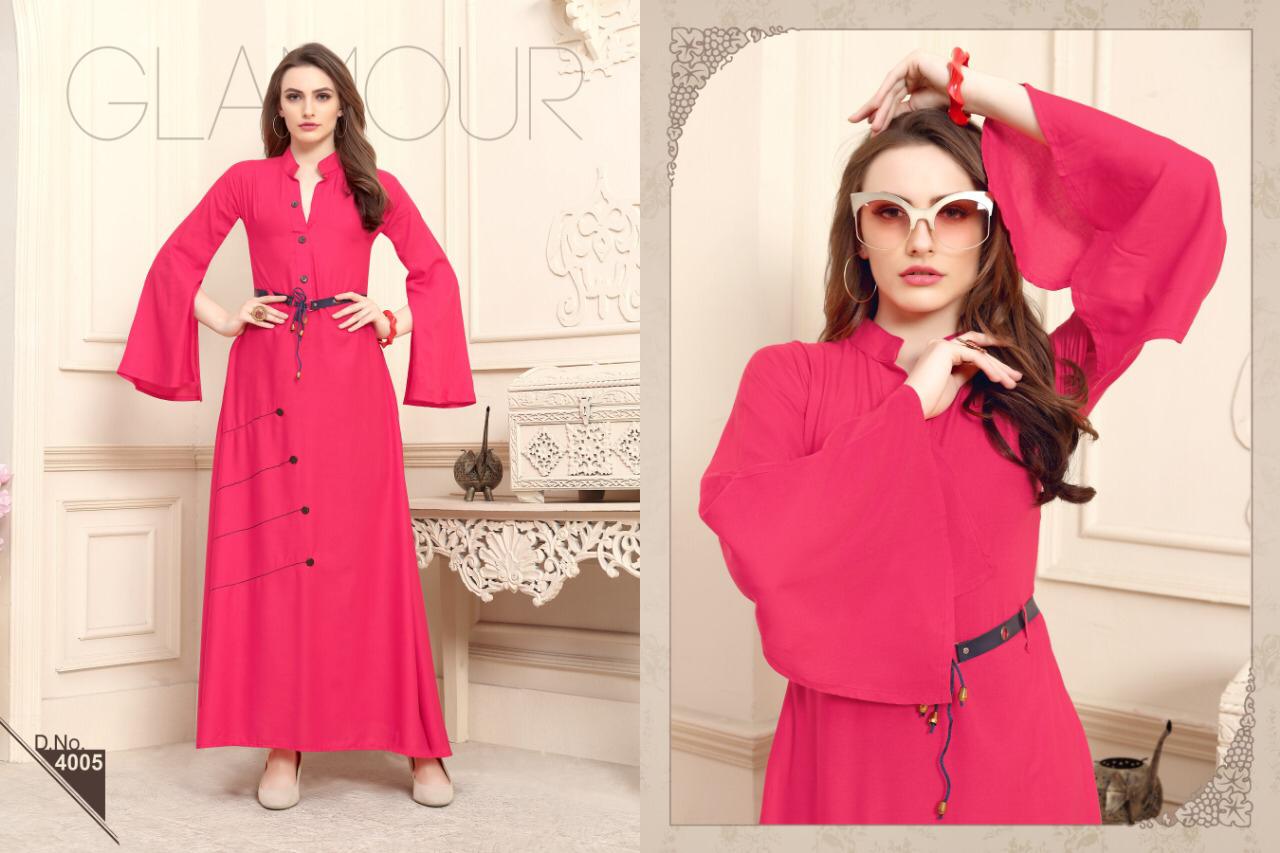 Pulpee Vol 6 By Kajri Style Long Gown Style Kurtis Catalogue