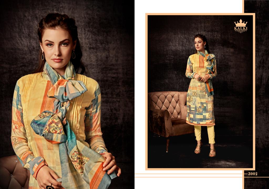 Hrida By Kalki Fashion Printed Dress Materials Catalogue