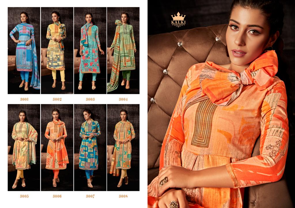 Hrida By Kalki Fashion Printed Dress Materials Catalogue