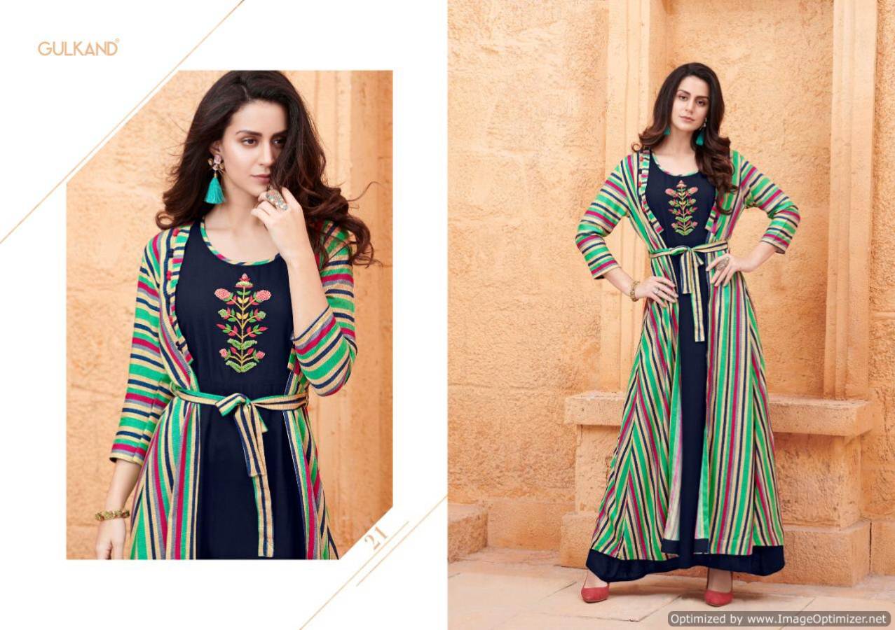 Kitty Party By Gulkand Fashion Long Kurtis Catalogue