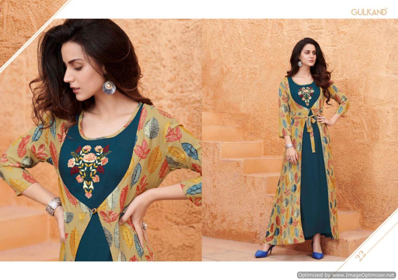 Kitty Party By Gulkand Fashion Long Kurtis Catalogue
