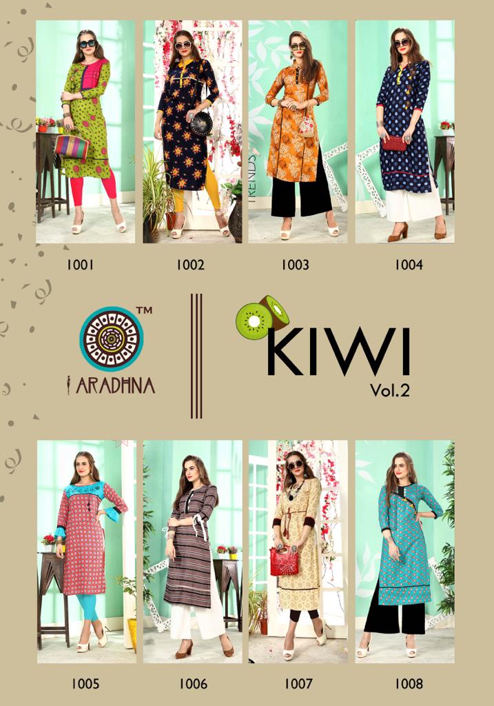 Kiwi Vol 2 Aradhna Printed Kurtis Catalogue