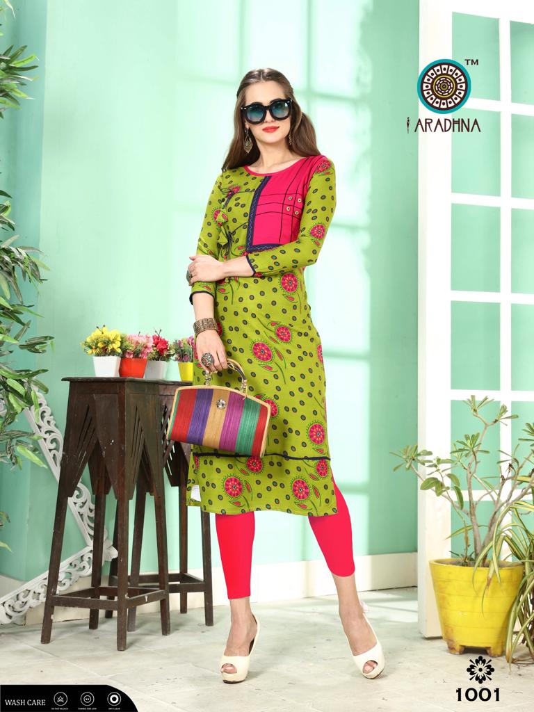 Kiwi Vol 2 Aradhna Printed Kurtis Catalogue