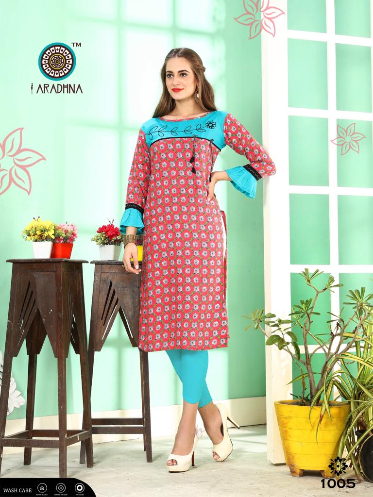Kiwi Vol 2 Aradhna Printed Kurtis Catalogue