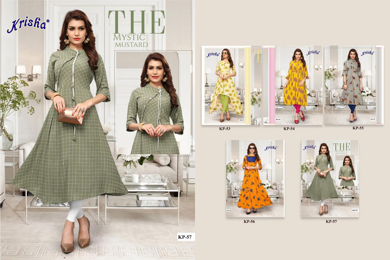 Panchi Vol 2 By Krisha Fashion Rayon Printed  Kurti Catalogue