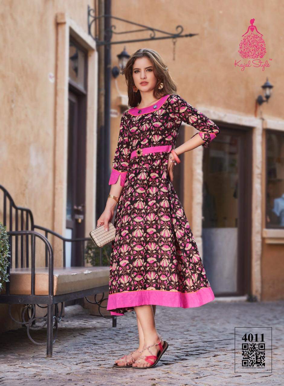 Dairy Milk Long Gown Style Kurti