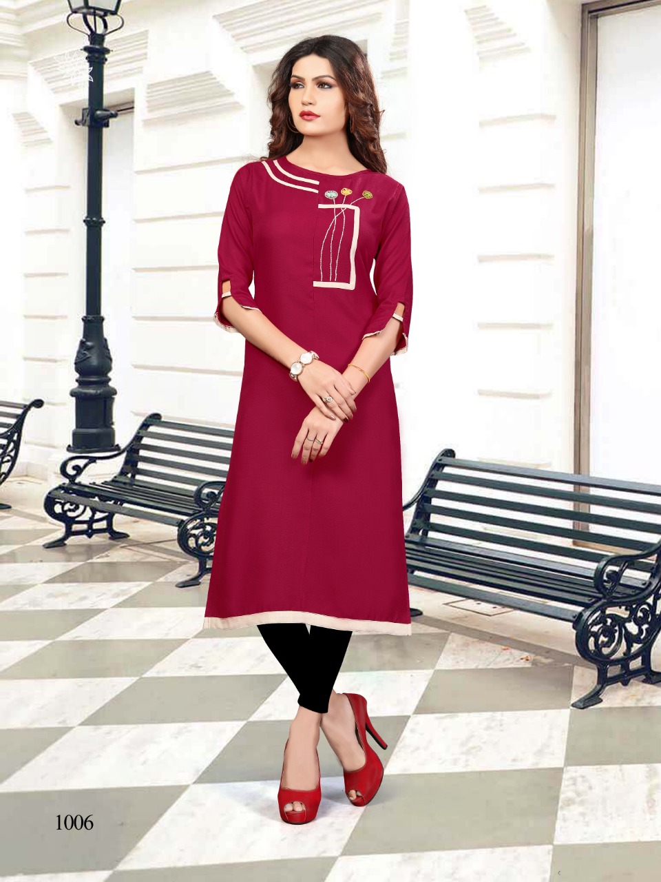 Legend By Banwery Fashion Rayon Kurti With Palazzo Catalogue