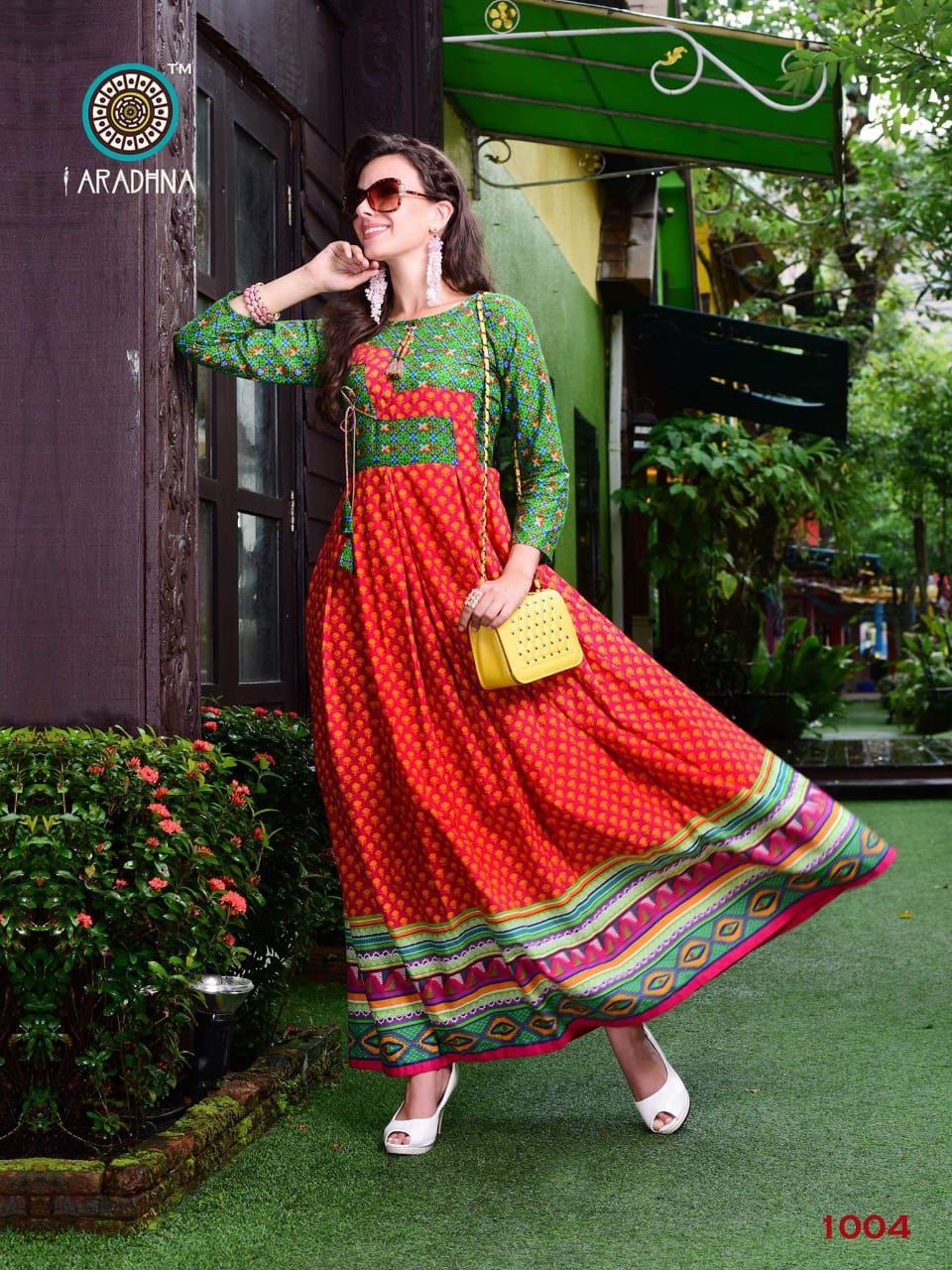 Aradhna Level Vol 1 Cotton Long Gown Style Kurti Catalogue