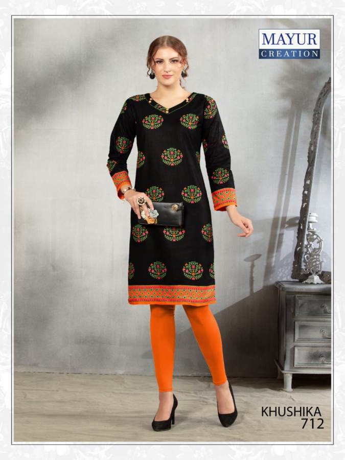 Khushika Vol 7 By Mayur Fashion Printed Kurtis Collections