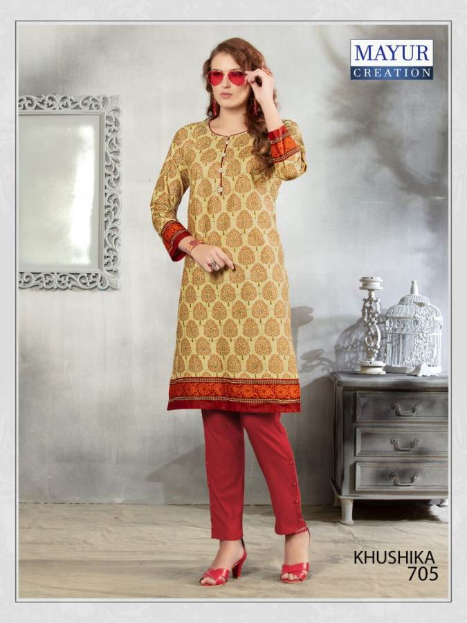 Khushika Vol 7 By Mayur Fashion Printed Kurtis Collections