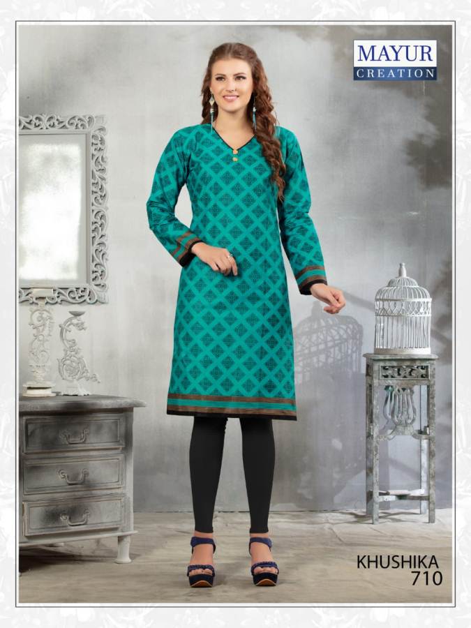 Khushika Vol 7 By Mayur Fashion Printed Kurtis Collections