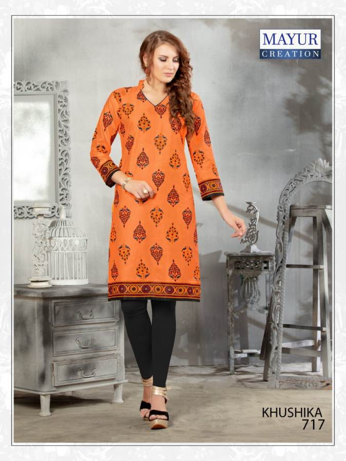 Khushika Vol 7 By Mayur Fashion Printed Kurtis Collections
