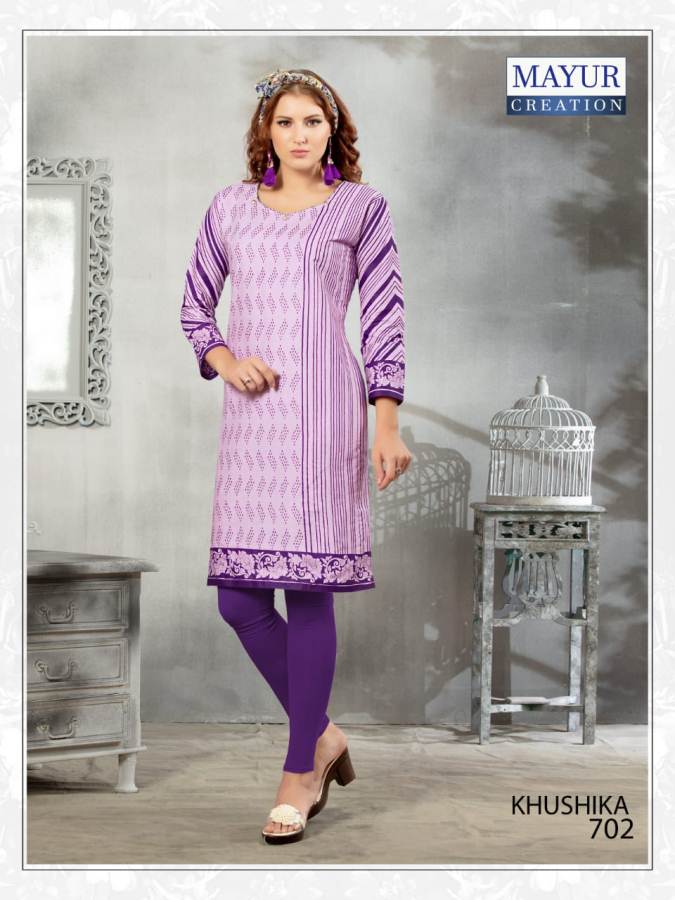 Khushika Vol 7 By Mayur Fashion Printed Kurtis Collections