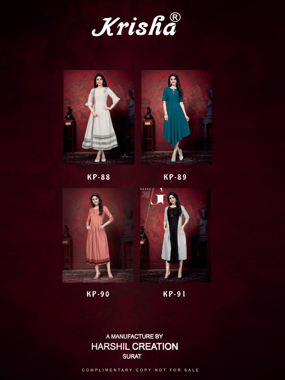 Milky Koi By Krisha Fashion Party Wear Kurti Catalogue