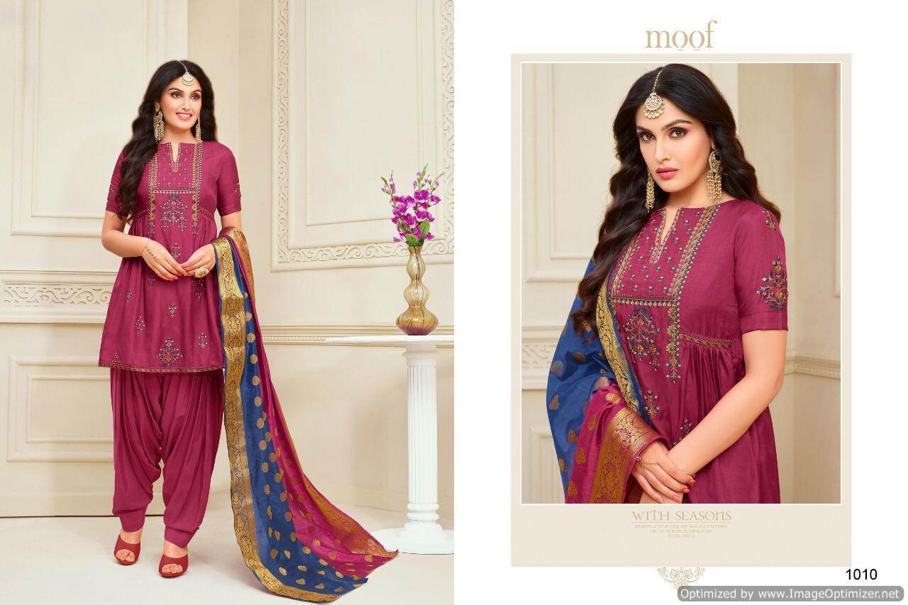 Padmavati Vol 7 By Moof Fashion Designer Dress Materials Catalogue