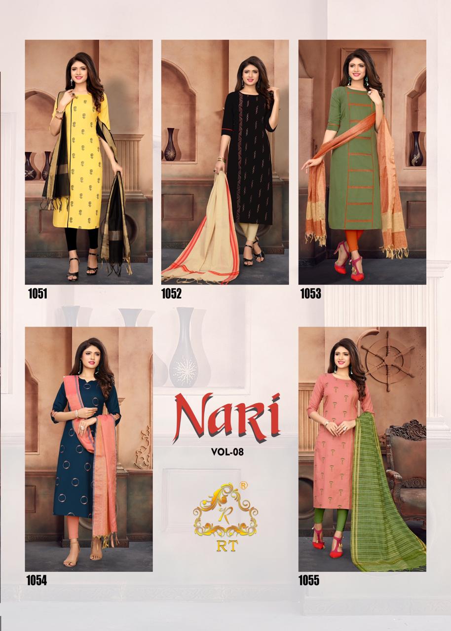 Nari Vol 8 By Rijiya Trends Designer Kurtis Catalogue
