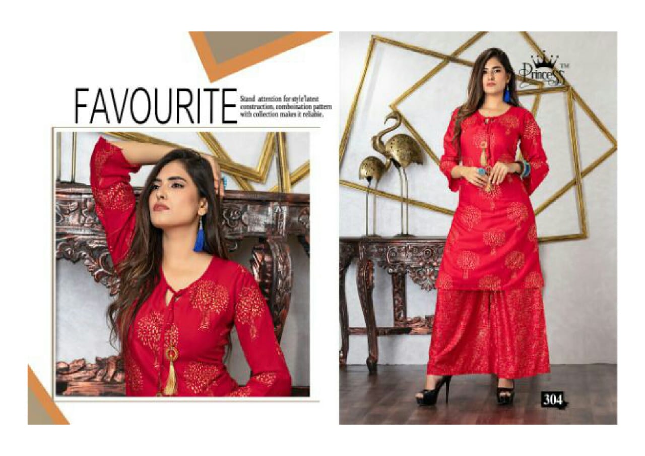 Nature By Jagdamba Fashion Designer Printed Kurti Palazzo Catalogue