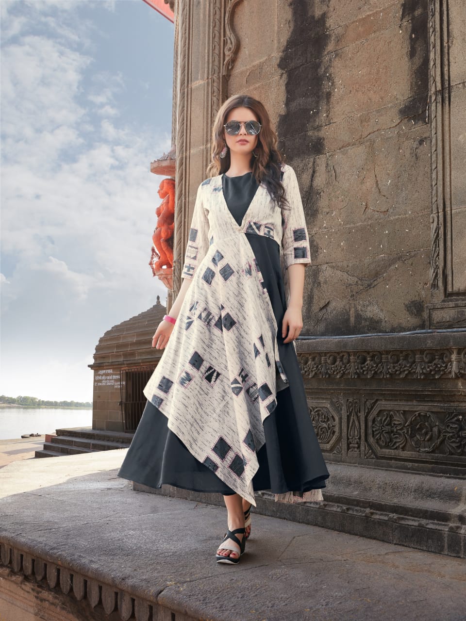Neerja By Pahervesh Cotton Party Wear Kurtis Catalogue