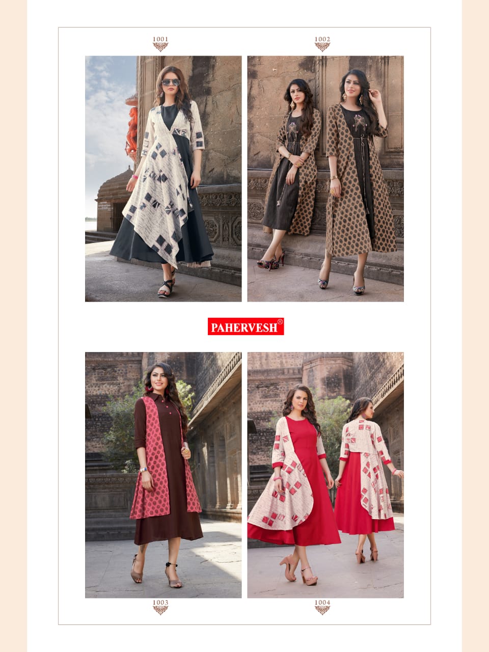 Neerja By Pahervesh Cotton Party Wear Kurtis Catalogue