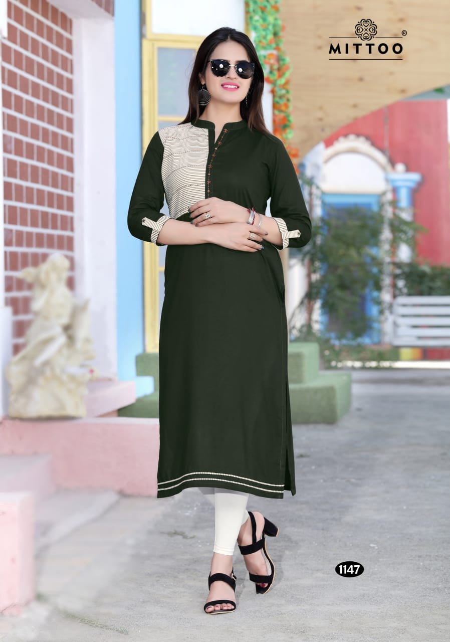 Palak Vol 16 By Mittoo Designer Causal Wear Kurtis Catalogue