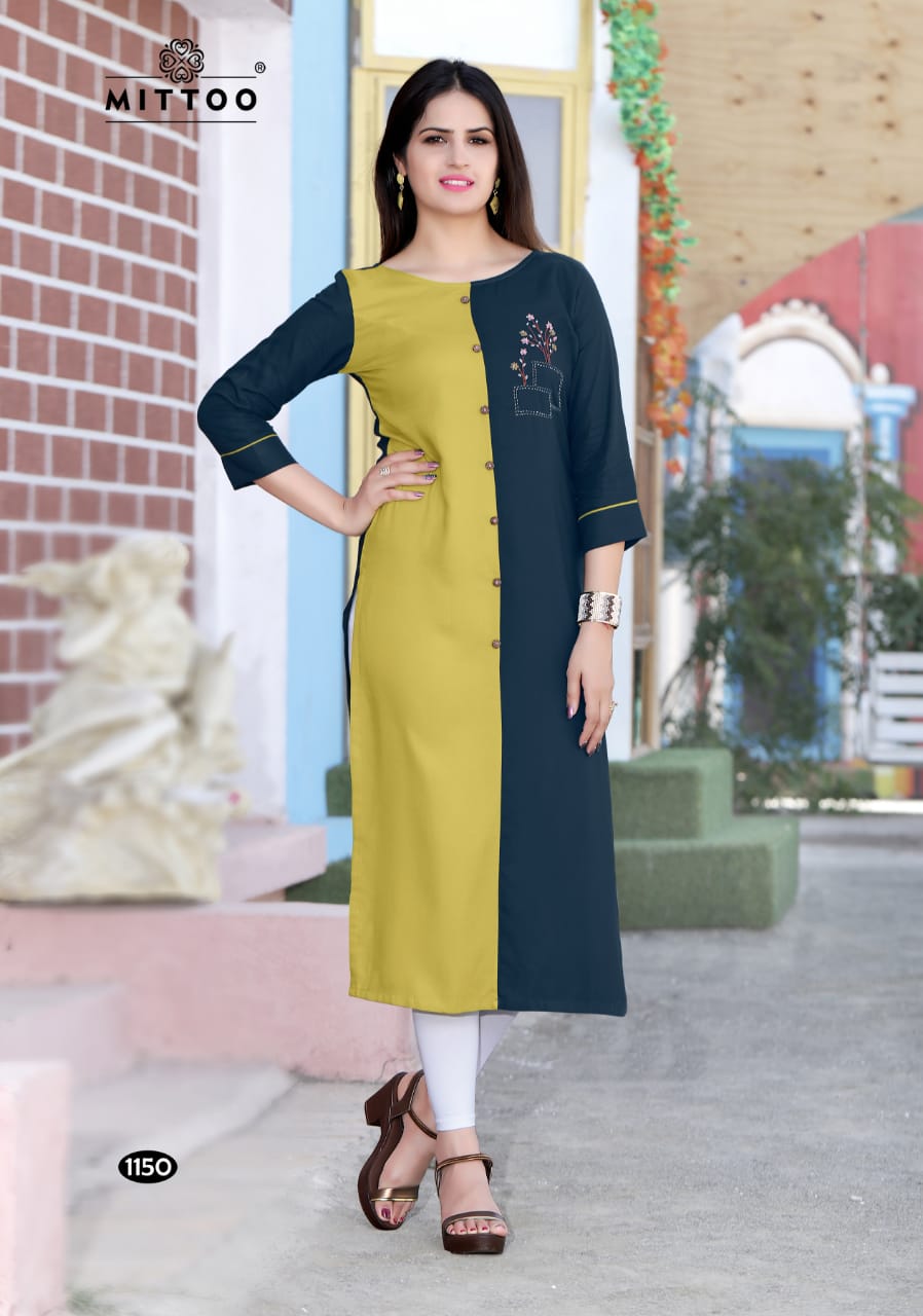 Palak Vol 16 By Mittoo Designer Causal Wear Kurtis Catalogue