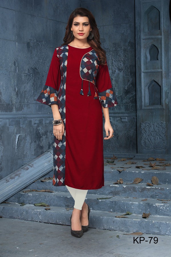 Krisha Fashion By Rosy Heavy Rayon Causal Kurti Catalogue