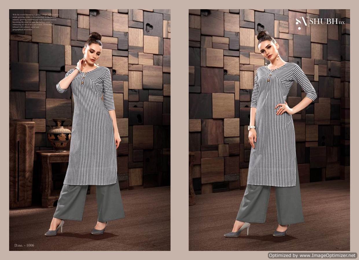 Plazo Vol 1 By Shubh Nx Designer Kurti With Palazzo Catalogue