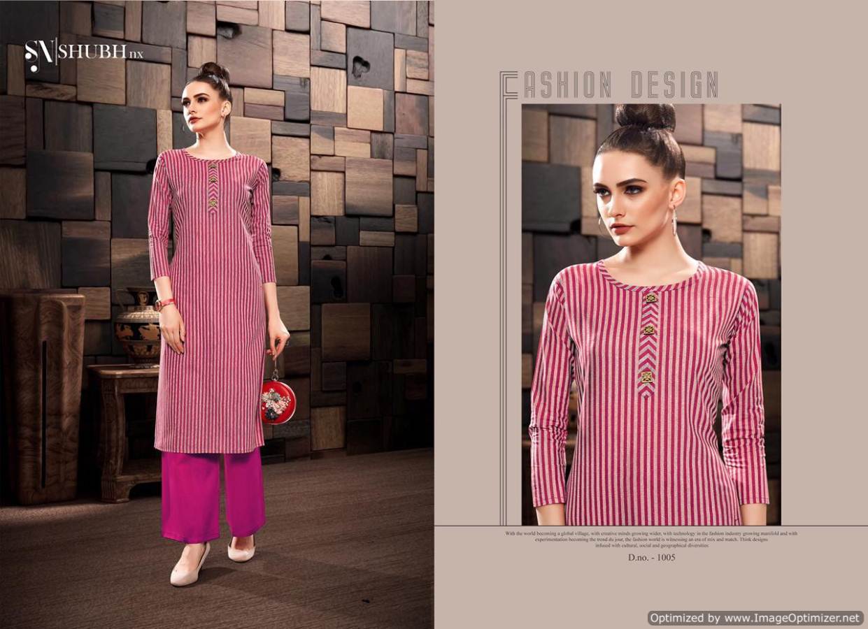 Plazo Vol 1 By Shubh Nx Designer Kurti With Palazzo Catalogue