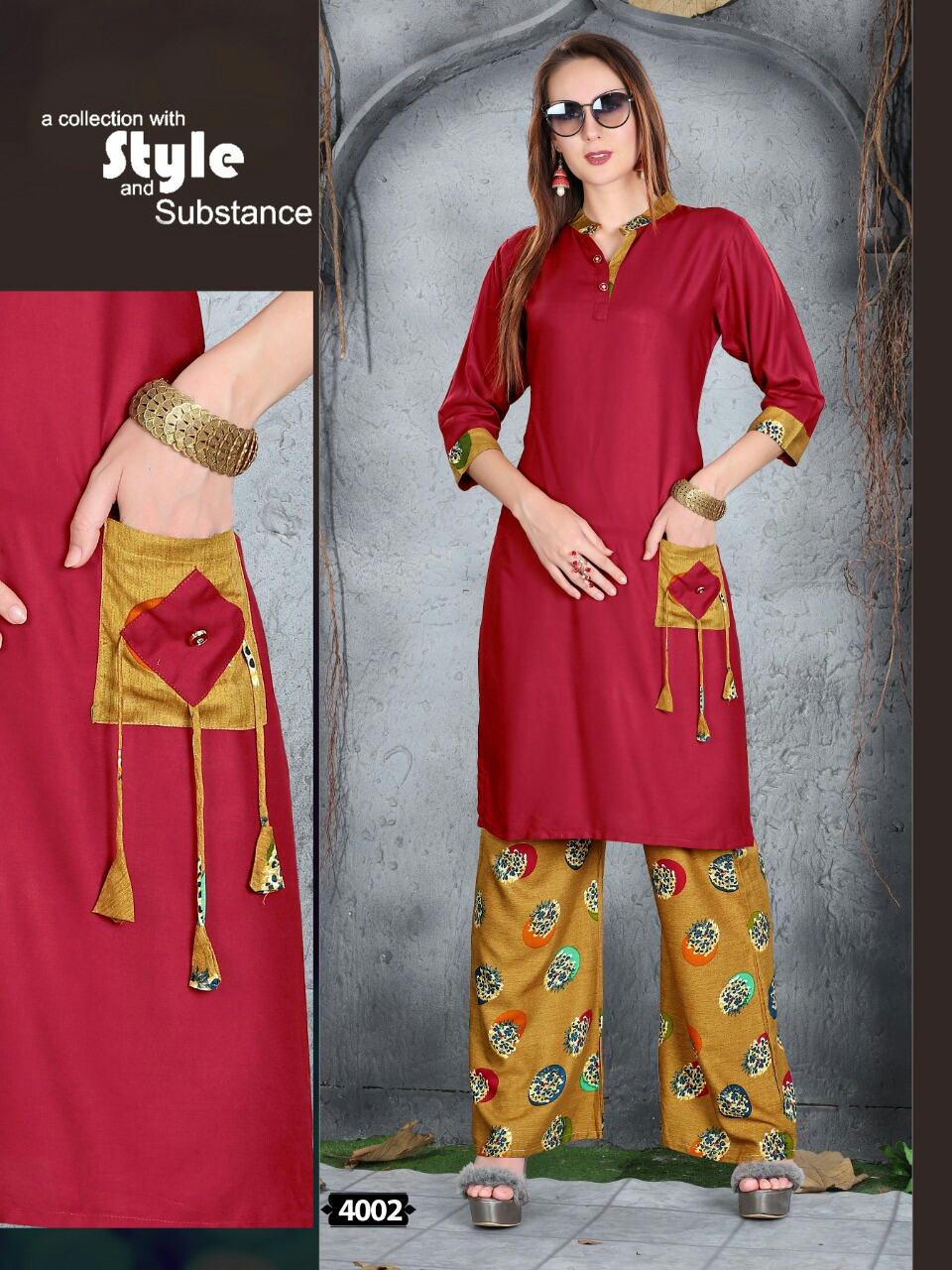 Poorvi Designer By Tik Tok Kurti With Palazzo Catalogue