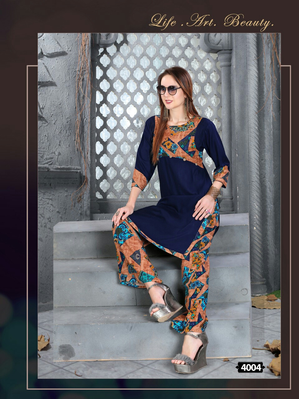 Poorvi Designer By Tik Tok Kurti With Palazzo Catalogue