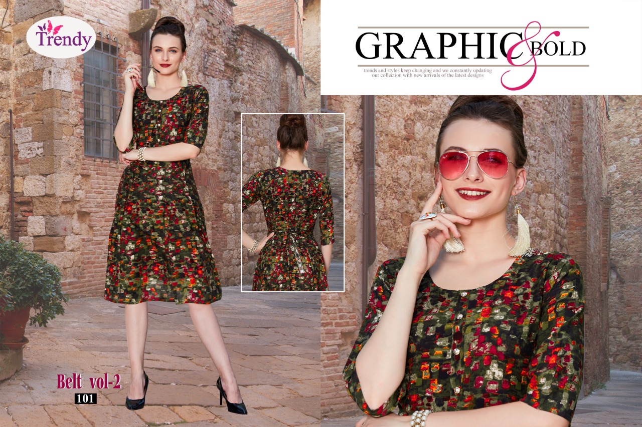 Belts Vol 2 By Trends Fashion Printed Kurti Catalogue