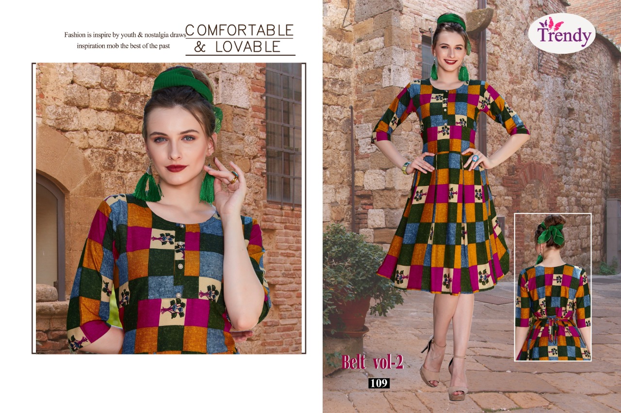 Belts Vol 2 By Trends Fashion Printed Kurti Catalogue