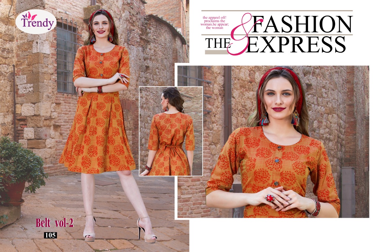 Belts Vol 2 By Trends Fashion Printed Kurti Catalogue